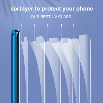 Ločeno 100D UV Lepilo Kaljeno Steklo Za Huawei P40 P30 P20 Pro Lite Zaslon Patron Za Huawei Mate 20 30 Pro Lite Stekla Film