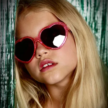 Iboode Ljubezen Srce Oblike, sončna Očala Moda Otroci PC Okvir Buljiti Barvite sončne Očala Fantje In Dekleta Lep Otrok UV400 Odtenki