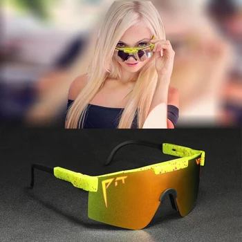 2021 Novega Modela, Velika Očala Jamo Viper sončna Očala Ženske Polarizirana Moških Vožnje Odtenki Gafas de sol Edinstven Slog, Večbarvna