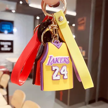 Vroče Prodaje Košarka Lakers Jersey Keychain V Avtomobilski Pribor Ključa Imetnika Za Moške, Darilo 2021 Novo Modno Oblikovanje Trendovski Nakit