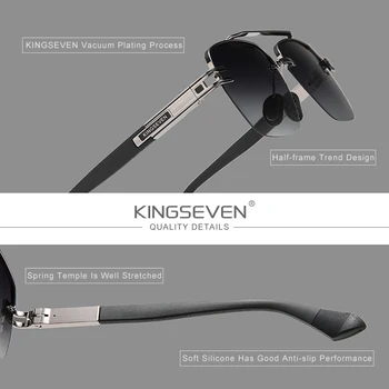 KINGSEVEN 2021 Čisto Novo Zasnovo sončna Očala Za Moške Polarizirana Gradient sončna očala Ženske Moški Kvadratnih Retro Očala Okulary