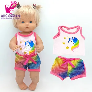Nenuco Lutka Rainbow Unicorn Srajco, Hlače Ropa y su Hermanita Baby Doll Obleko Otroke Darila