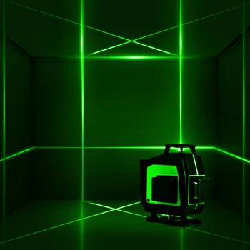 FASGet 4D Svetloba, Laser Ravni 360° 16 Line LED Zaslon Križ Self Izravnavanje Orodje za Ukrep z Daljinskim upravljalnikom 220V Vtičnice Polnjenje
