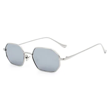 Blagovno znamko Design sončna Očala Moški Ženske Majhen Okvir Kovinska sončna očala Letnik Kvadratnih Sunglass UV400 Odtenki Očala Oculos de sol