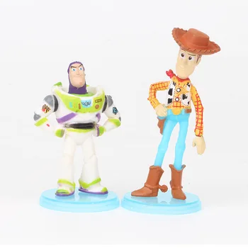 9pcs/set Disney Risanke Toy Story 4 Igrače Buzz Lightyear Woody Forky Jessie Slika Zbirateljske Lutke Za Otroke