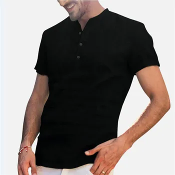 Moški Perilo, Majice Kratek Rokav Dihanje Moške Vrečasta Priložnostne Majice Slim Fit Trdna Bombažne Majice Moški Pulover Vrhovi Bluzo