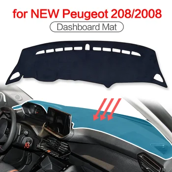 Smabee nadzorni Plošči Pad Kritje Za Peugeot 2008 e-2008 208 e208 GT 2020 2021 Dash Mat Dashmat Zaščitna Preproga Dežnik Dodatki