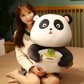 50/60 cm Velika Risanka Maščobe Panda Plišastih Igrač Polnjene Mehko Kawaii Debel Panda Blazino Lutke za Otroke Dekleta Rojstni dan Doma Dekor Darilo