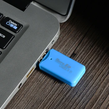 1pcs Naključno Barvo Plastike Mini Prenosnih Pomnilniških Kartic Za TF Micro SD Kartice, USB 2.0, Visoka Hitrost Prenosa Hitre Dostave