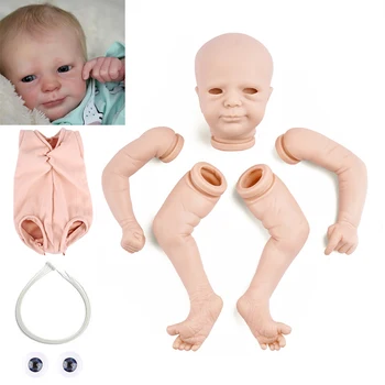 RBG 18 inch 46 CM DIY Prazno Prerojeni Baby Doll Delov Ročno Izdelani Baby Aspen in Leif Vinil Silikonski Unpainted Nedokončane Prazno Lutka