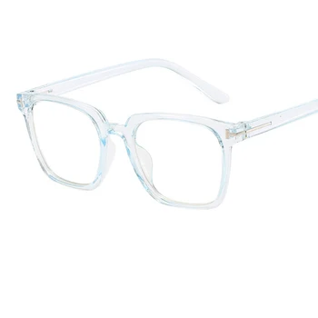 Pregledna Ženske Očala Trend 2020 Kvadratnih Modra Svetloba Računalnik Očal Okvir Moda Jasno, Optični Spektakel Eyeglass