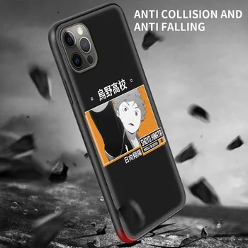 Anime Odbojka Haikyuu Silikonski Mehko Kritje za iPhone 12 11 Pro MAX Luksuzni Telefon Primeru XR X XS MAX 8 7 6 6S Plus Coque Lupini