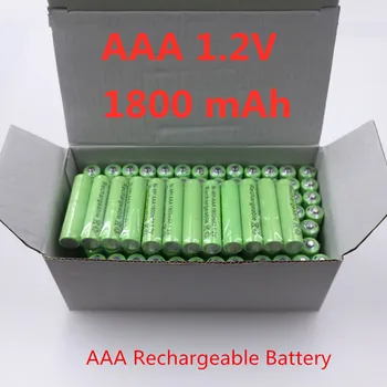 2021 Novo AAA 1800mAh Ni-MH 1,2 V polnilne baterije AAA baterije 3A baterija za ponovno polnjenje Ni-MH baterije za fotoaparat igrača