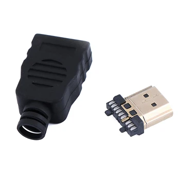 HDMI-compatiable Moški Konektor Prenos Kontaktov Z Box
