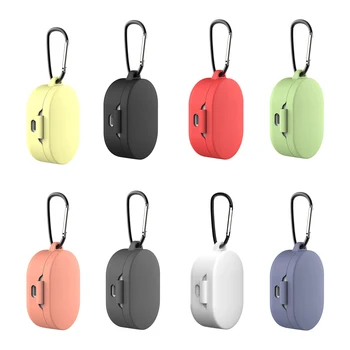 Silikonski Zaščitni Pokrov, Slušalke Primeru za Redmi Airdots za Xiaomi Mi AirDots Primeru Brezžični Čepkov Mehko TPU Lupini