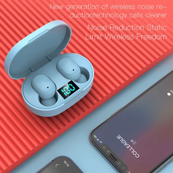 ZUTA E6S Brezžični TWS Bluetooth 5.0 mini slušalke s polnjenjem primeru, primerna za pametne telefone, kot so Xiaomi in Samsung