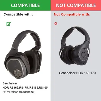 Zamenjava HDR165 HDR175 zatakne ob slušalko Združljiv z Sennheiser HDR RS165,RS175, RS185,RS195 RF Brezžične Slušalke