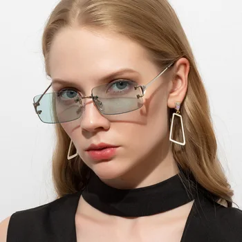 2020 Moda Rimless sončna Očala Ženske Letnik Oblaki Tassel Steampunk sončna Očala brez okvirjev Moških Punk Očala Odtenki UV400 Oculos