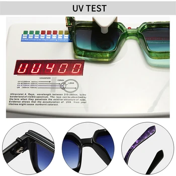 SHAUNA Retro Kvadratnih sončna Očala Ženske Gradient Ogledalo Očala blagovne Znamke Oblikovalec Moški Modni Odtenki UV400 sončna Očala