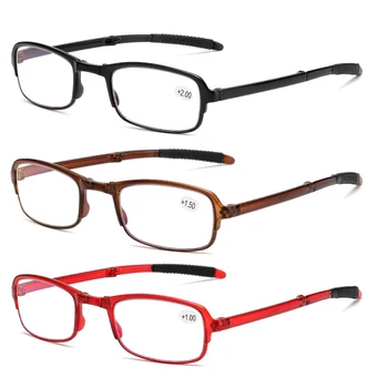 1 Nastavite Zložljive Smolo Obravnavi Očala Okvir Presbyopic Branje Očala Eyewears z Očali Primeru za Ženske, Moške