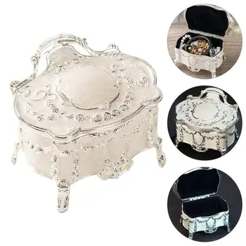Vintage Jewelry Box Evropski Stil Eleganten Nakit Obrti Polje Home Dekoracijo