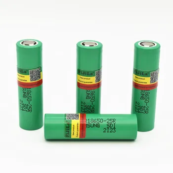 Prvotne 3,7 V 18650 2500mAh INR18650 25R 2500mah 20A baterije razreza litijeve baterije izvijač svetilka