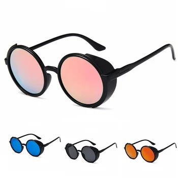 Klasičen Retro Steampunk Gothic Okrogla sončna Očala Za Ženske Moški Modni Plaži Vožnje Športna Očala UV400 Poceni sončna Očala 2021