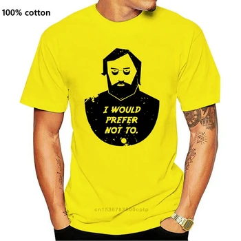 Moški tshirt Slavoj Zizek, jaz bi raje, da ne Unisex Majica Natisnjeni T-Shirt tees vrh