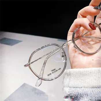 Retro Krog Eye Glasses Moški Ženske Kovinski Kratkovidnost Očala za Kratkovidnost očala Končal -1 -1.5 -2 -2.5 -3 -3.5 -4 -4.5 -5 -6