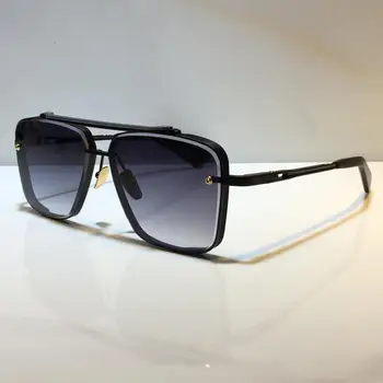 Moški priljubljen model M šest sončna očala kovinski letnik modni slog, sončna očala kvadratnih brez okvirjev UV 400