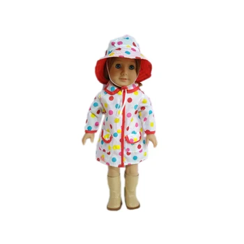 2pcsset NOVO PRISPELI moda spot oblačila+klobuk fit 18 inch lutka, lutka pribor(brez čevljev)b849