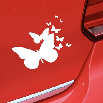 Za 16,4*14.7 cm metulj vzorec avto nalepke odbijača dekoracijo Modno Osebnost avto nalepke za ženske