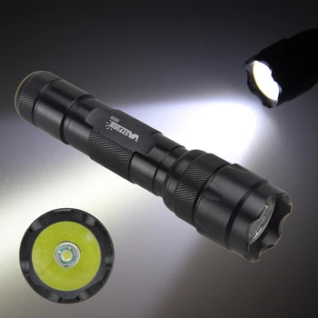 502B T6 LED Lov Taktično Svetilko nepremočljiva Super Svetla 500 Metrov Vojaške Flash svetlobe baklo+Pištolo Mount+Tlačno Stikalo
