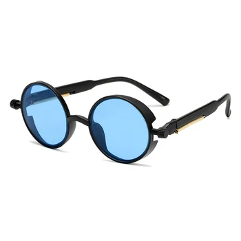 Moda Steampunk sončna Očala blagovne Znamke Design Moških Okrogla sončna očala Ženske Letnik Punk sončna očala UV400 Odtenki Oculos de sol